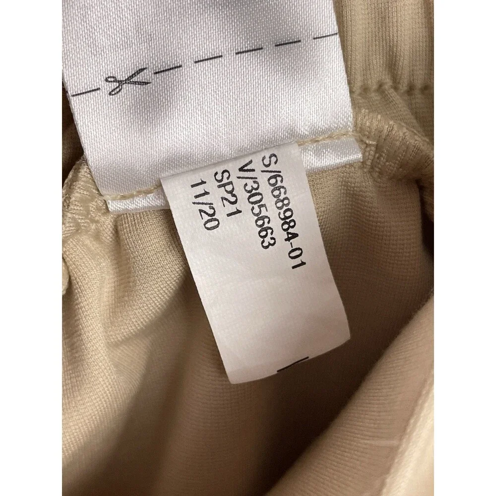Banana Republic Women 28 Wide Leg Pants High Rise Beige Soft Drapey Preppy READ
